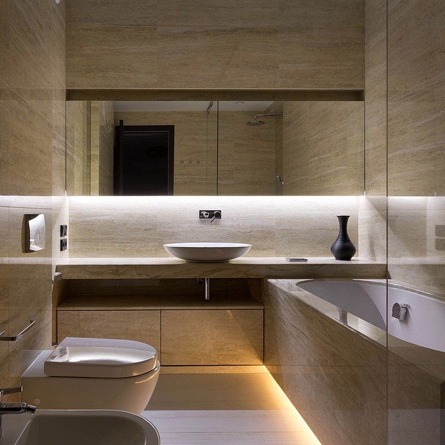 Contemporary house designs in bathroom