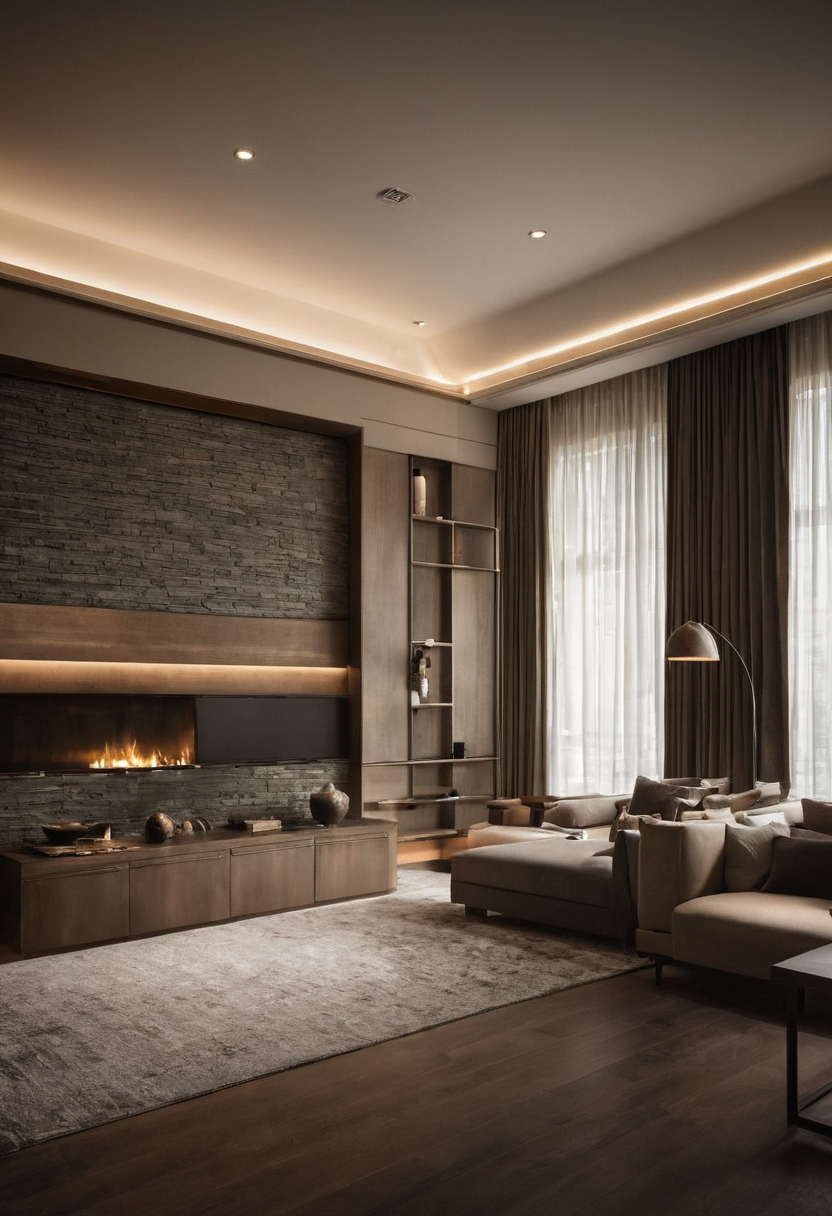 What portfolio evidence proves a Dubai interior design company has completed real work interior planning detail