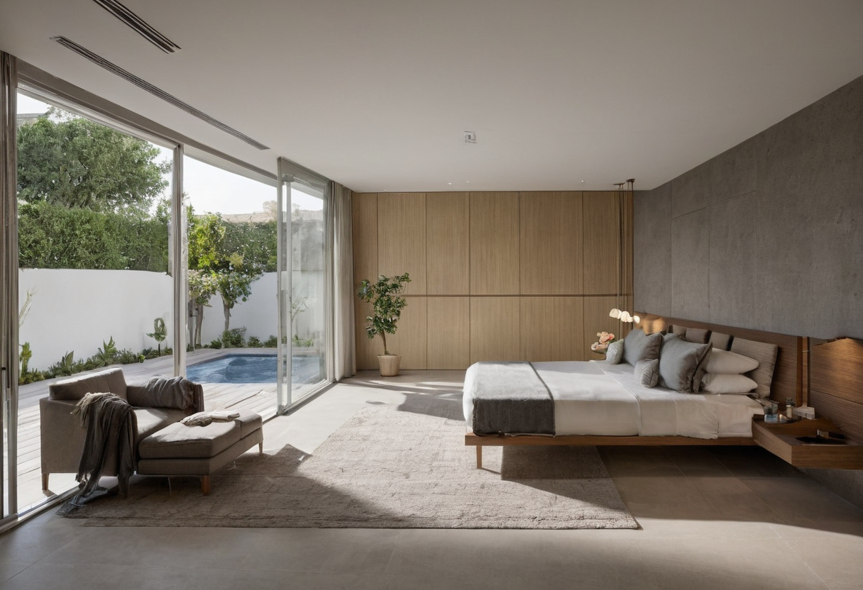 Villa furniture clearances must be tested in occupied positions, not only as closed footprints planning reference