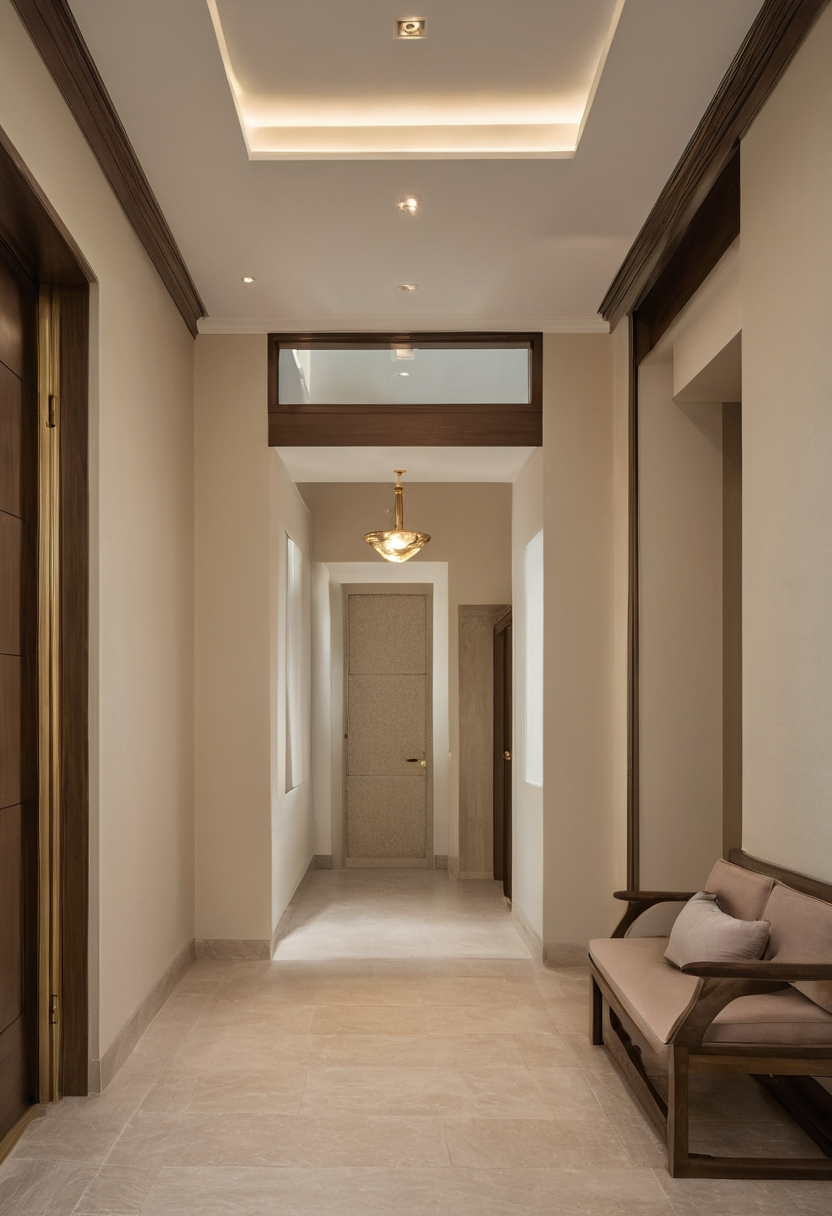 Luxury interior image showing Can a family safely remain in a Dubai villa during renovation