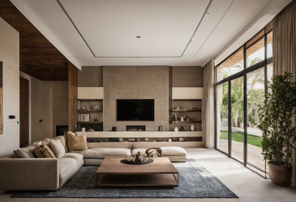 The occupied-villa contract needs relocation triggers and phase-specific acceptance rules shown in a luxury residential interior